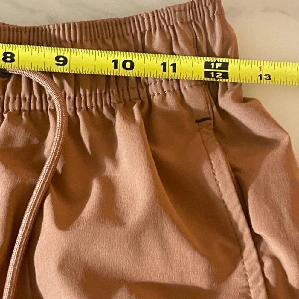 INPRO Men’s Quick Dry Cargo Shorts Brown Drawstring Athletic Size S - Picture 6 of 9